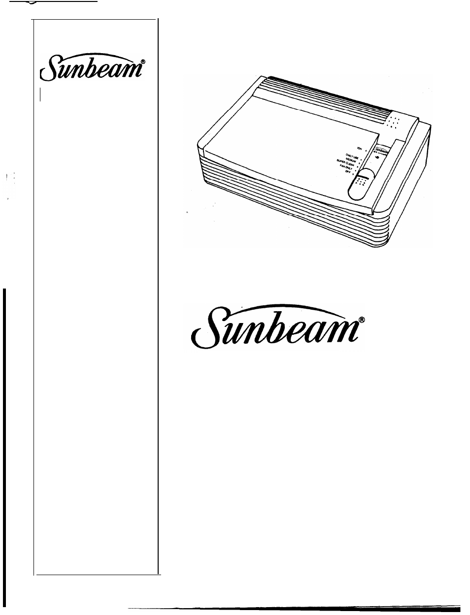 Sunbeam 2571 User Manual | 8 pages