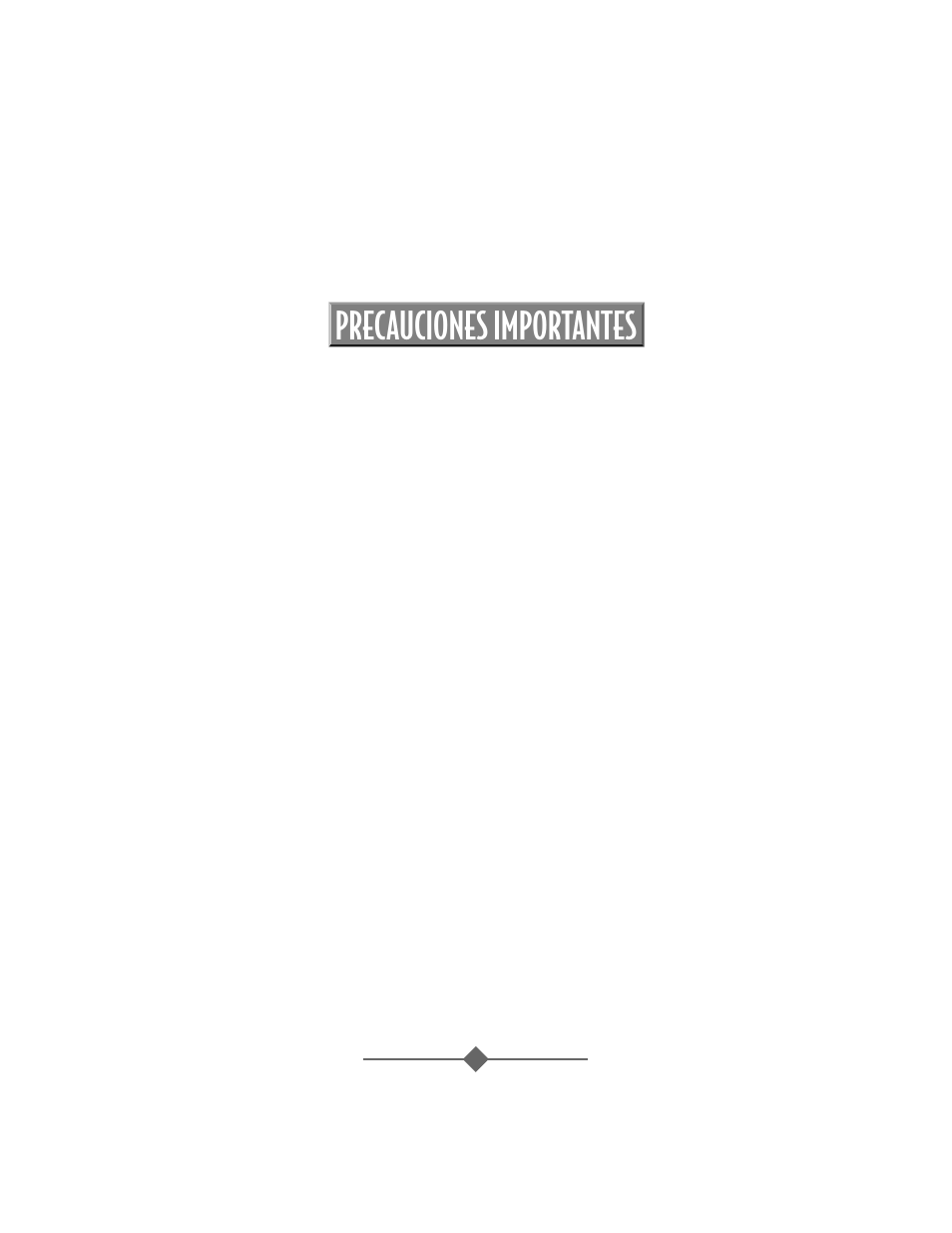 Precauciones importantes | Sunbeam 3806 User Manual | Page 18 / 32