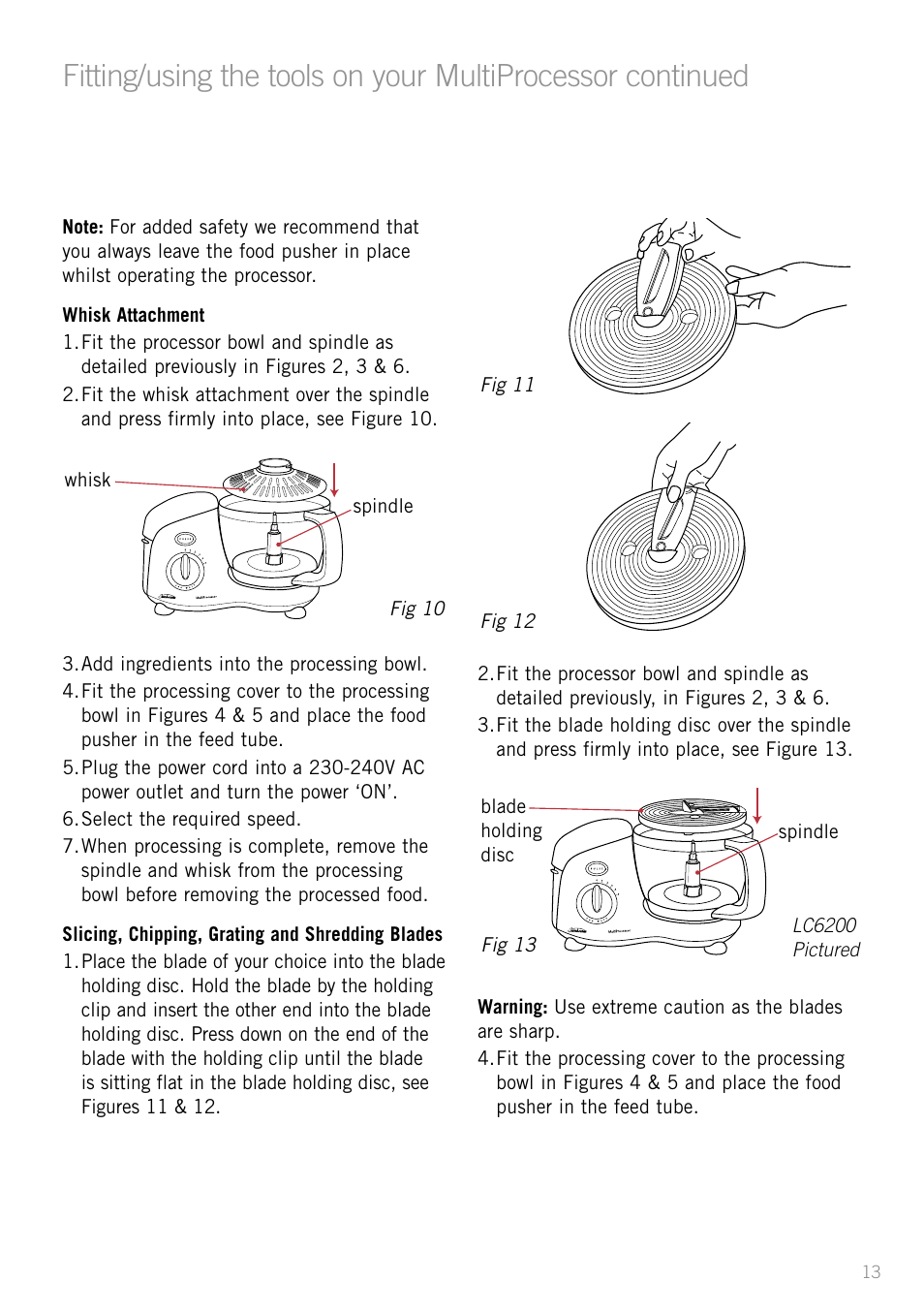 Heading | Sunbeam LC6200 User Manual | Page 15 / 44