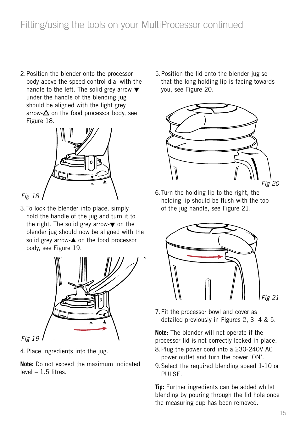 Heading | Sunbeam LC6200 User Manual | Page 17 / 44