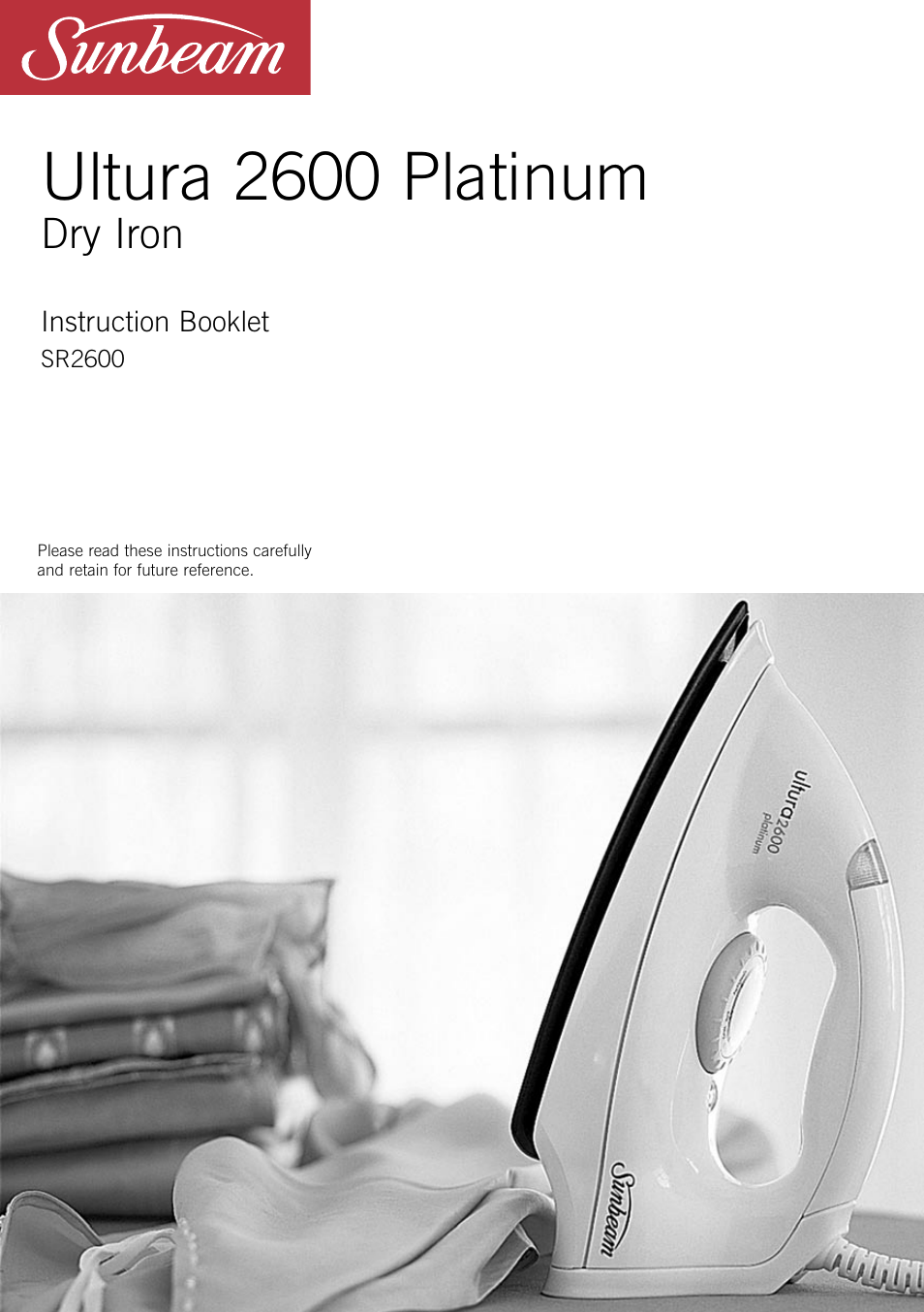 Sunbeam 2600 User Manual | 8 pages