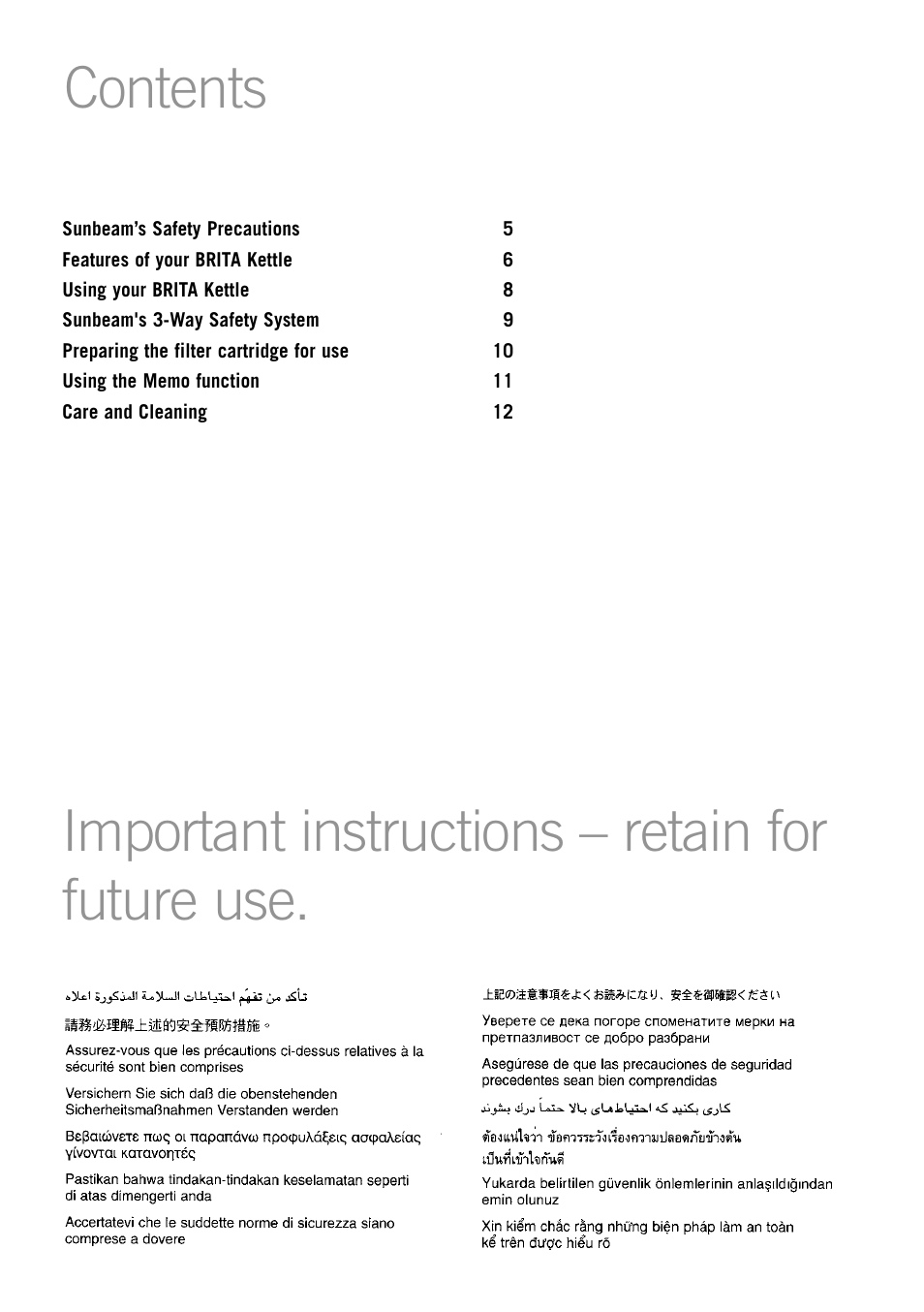 Sunbeam KE5300 User Manual | Page 3 / 16
