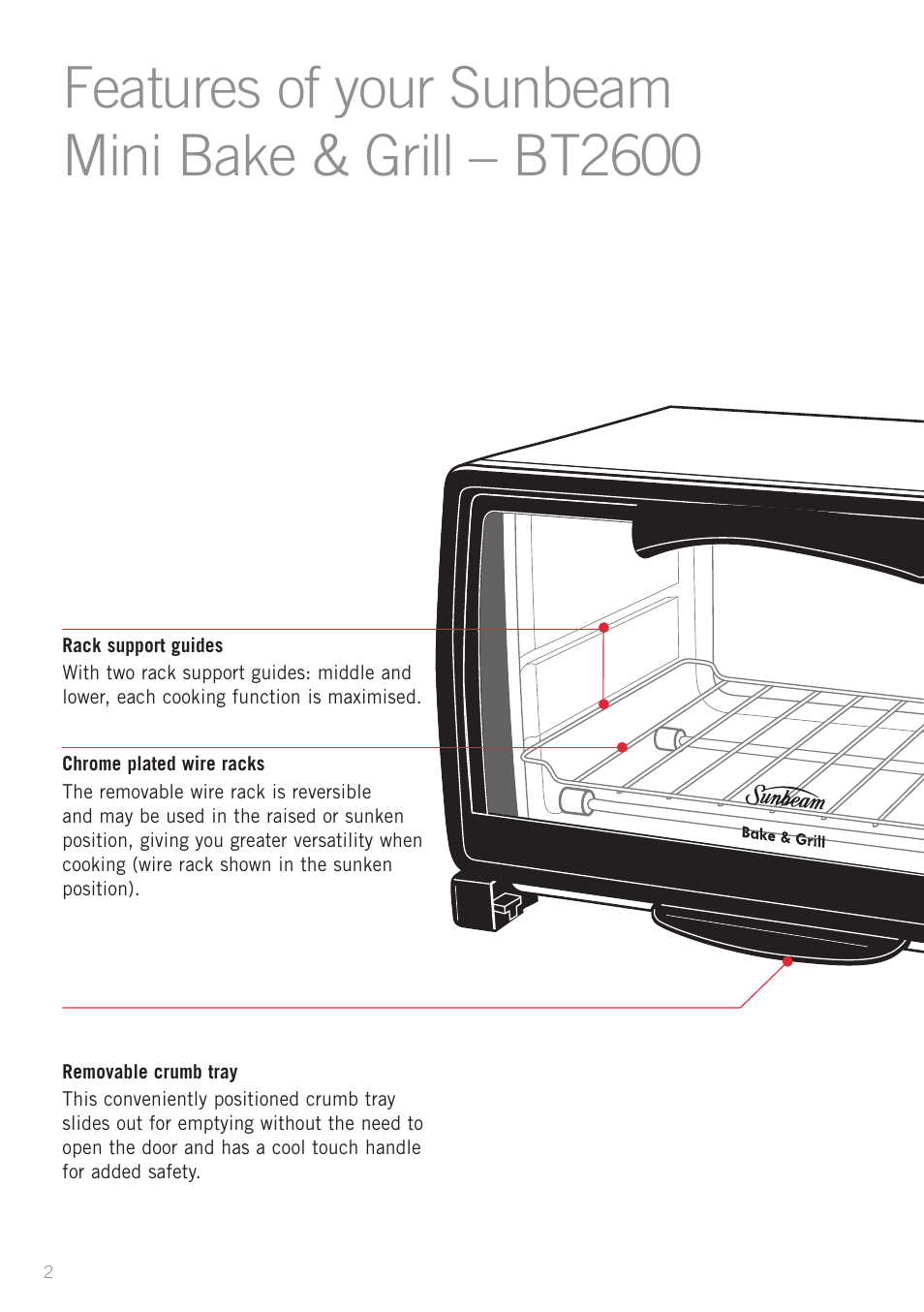 Sunbeam BT2600 User Manual | Page 4 / 20