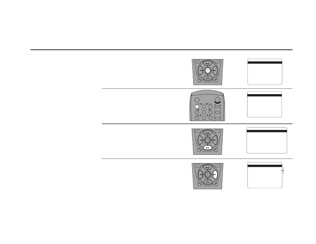 Set daylight savings time, Open the “setup menu, Select “set clock menu | Choose “daylight savings, Set “daylight savings, Press and hold the menu button for 3 seconds, Press 1 | Sensory Science DDV9150 User Manual | Page 19 / 106