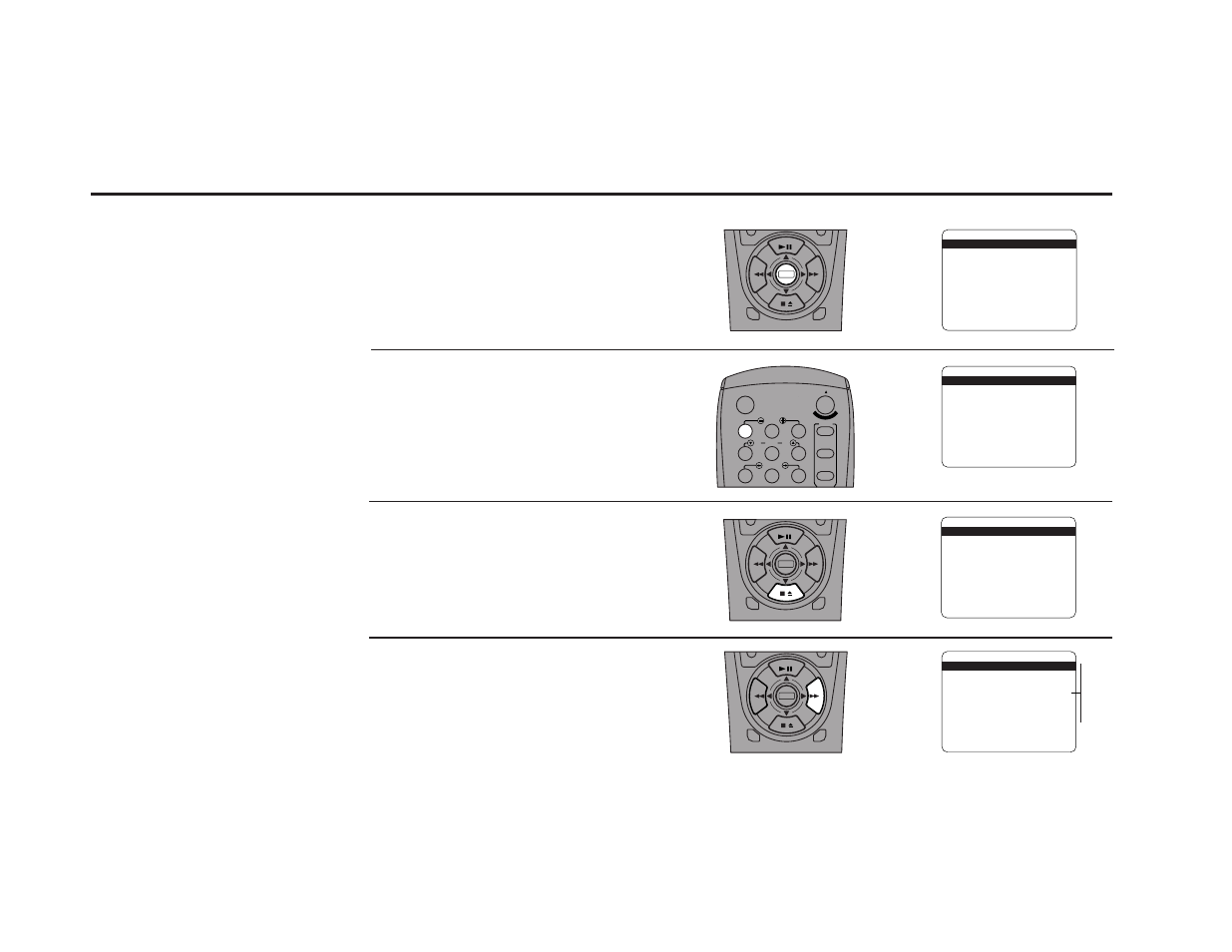 Set time zone, Open the “setup menu, Select “set clock menu | Select “time zone, Set “time zone, Press and hold the menu button for 3 sec- onds, Press 1 or press the set timer button | Sensory Science DDV9150 User Manual | Page 20 / 106