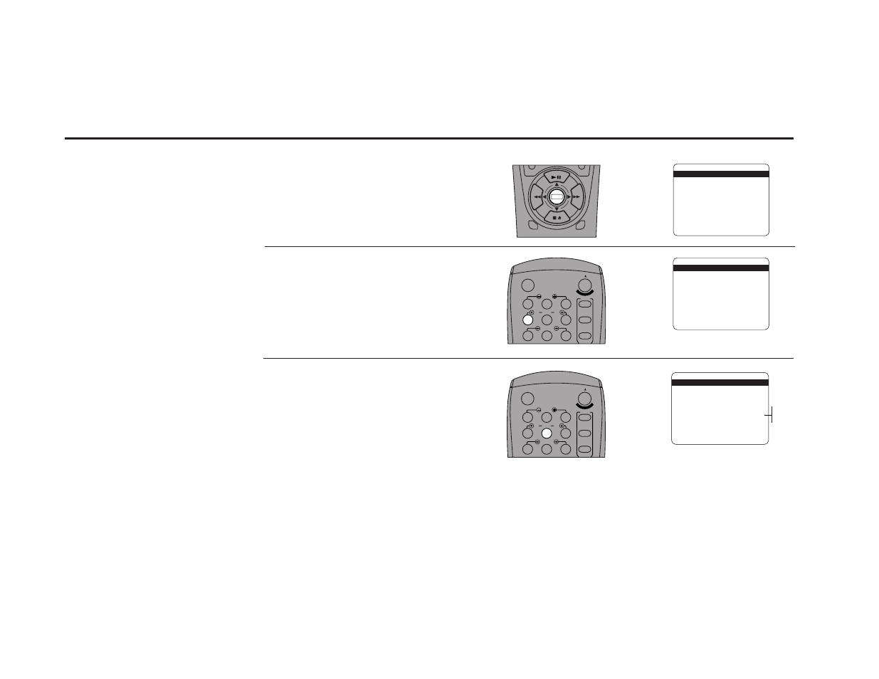 On-screen display (osd) settings, Open “setup menu, Select “dual-deck features | Set “screen display, Press 4 | Sensory Science DDV9150 User Manual | Page 38 / 106