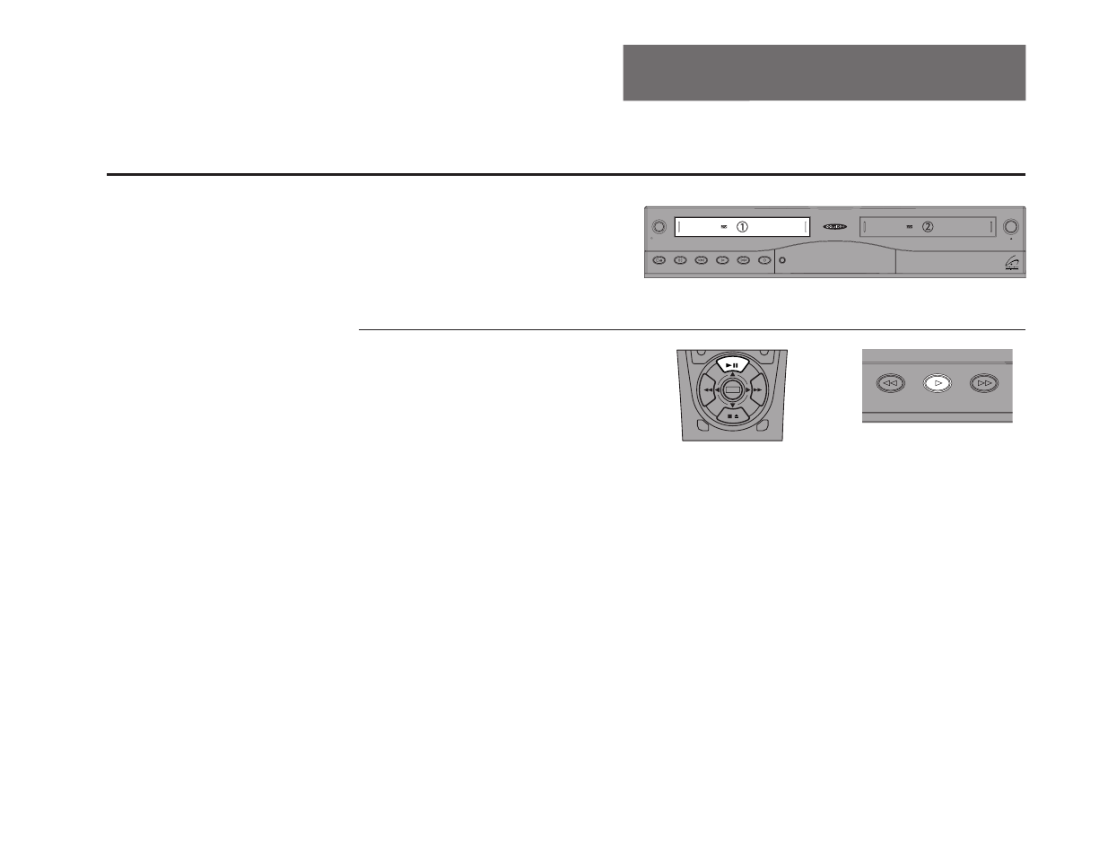 6 - playback features basic playback, Insert tape, Play tape | Insert a standard vhs tape into deck 1 or deck 2 | Sensory Science DDV9150 User Manual | Page 51 / 106