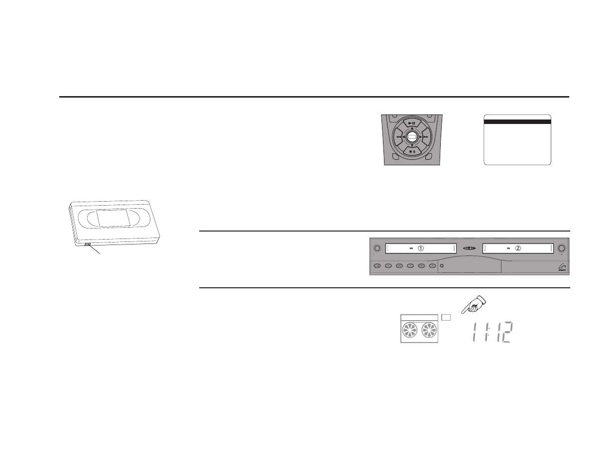Confirm settings, Insert tape, Timer recording is complete | Sensory Science DDV9150 User Manual | Page 69 / 106