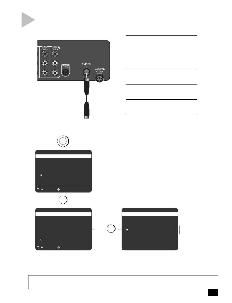 S-video hookup | Sensory Science DDV2120 User Manual | Page 47 / 64