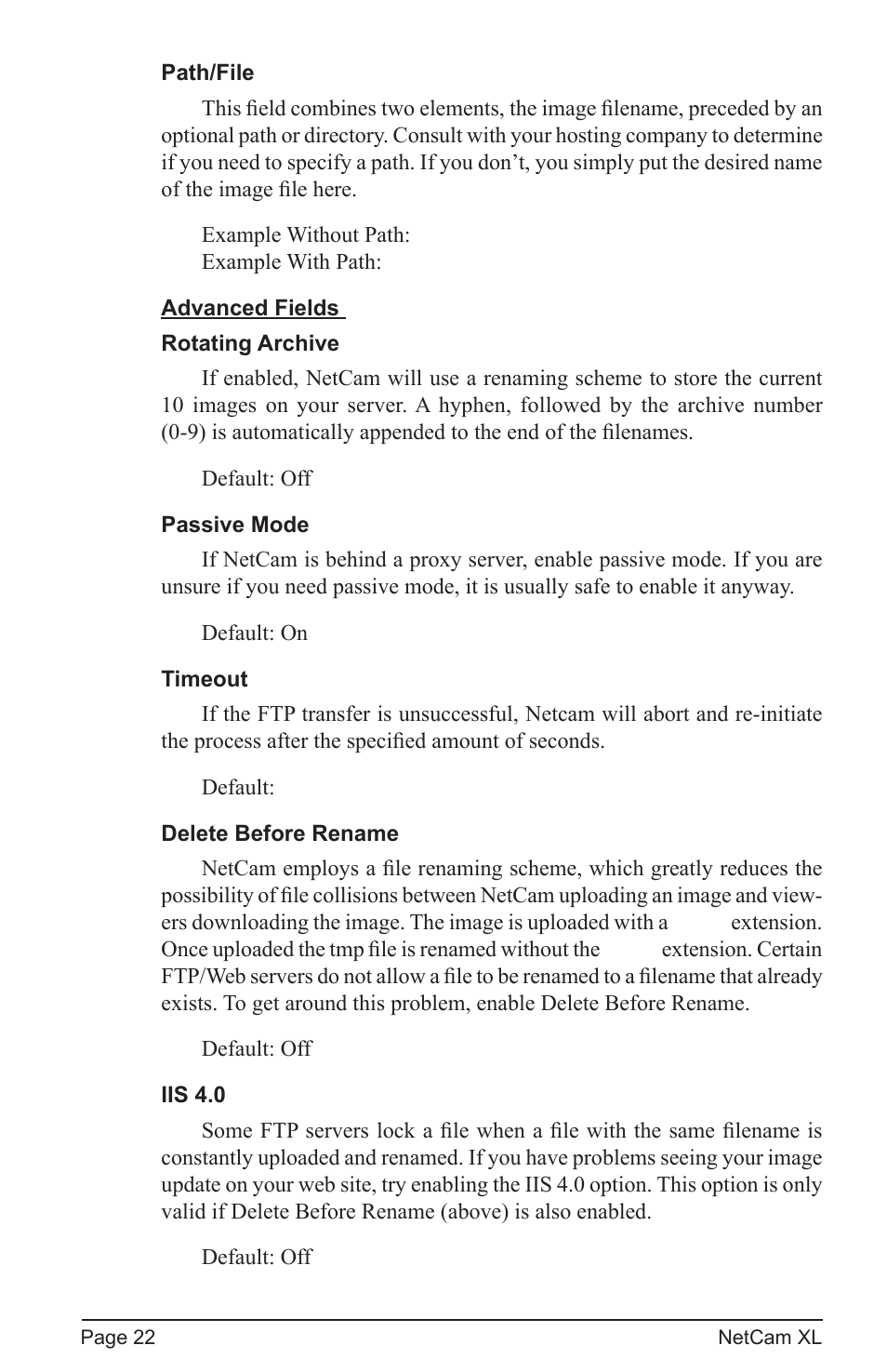 StarDot Technologies netcam XL User Manual | Page 22 / 46