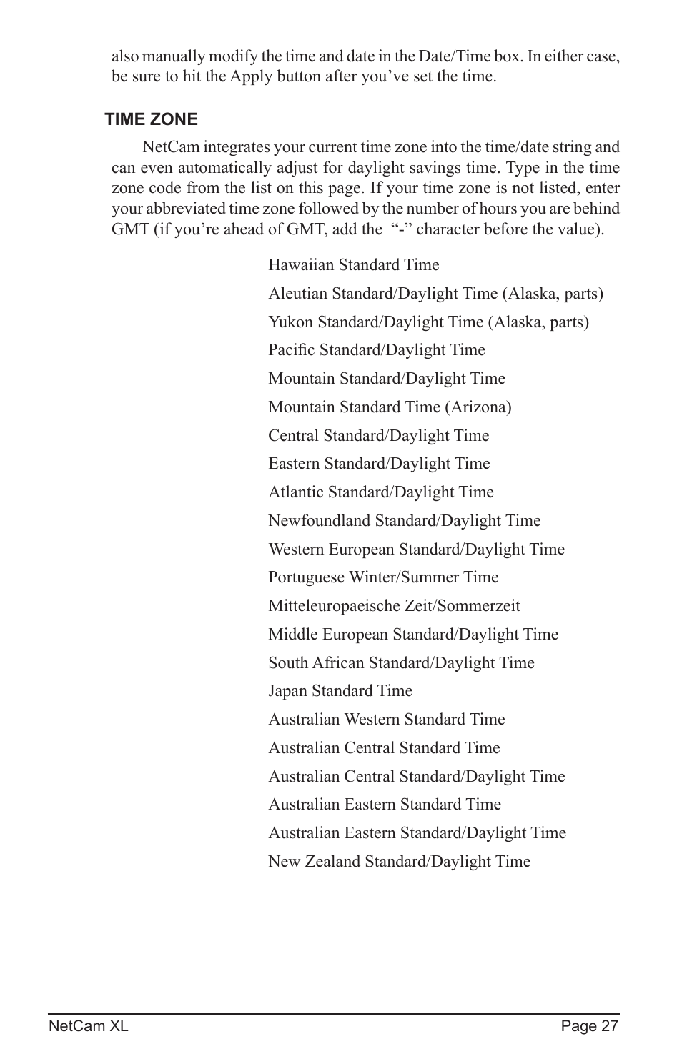 StarDot Technologies netcam XL User Manual | Page 27 / 46