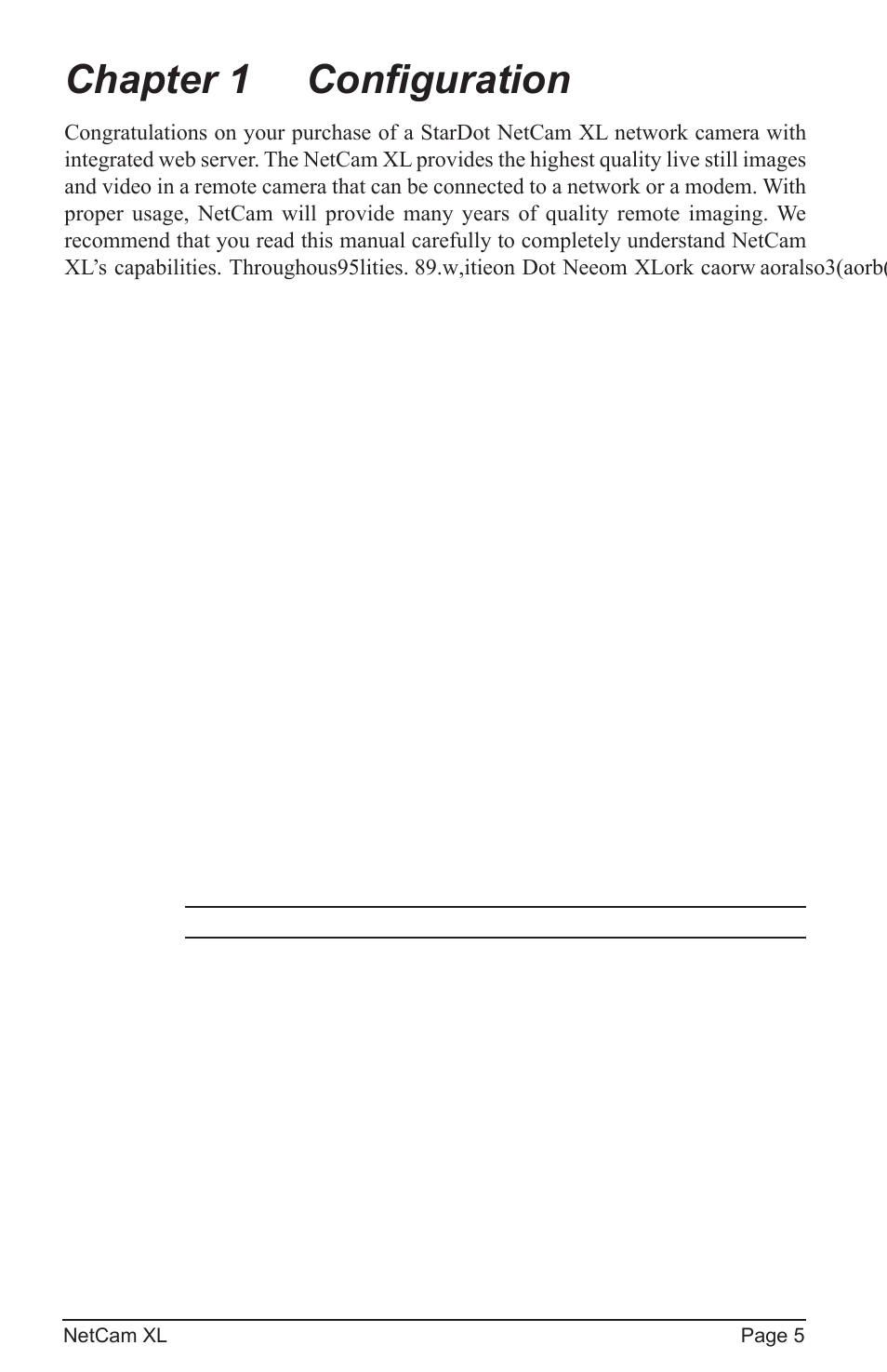 Chapter 1 configuration | StarDot Technologies netcam XL User Manual | Page 5 / 46