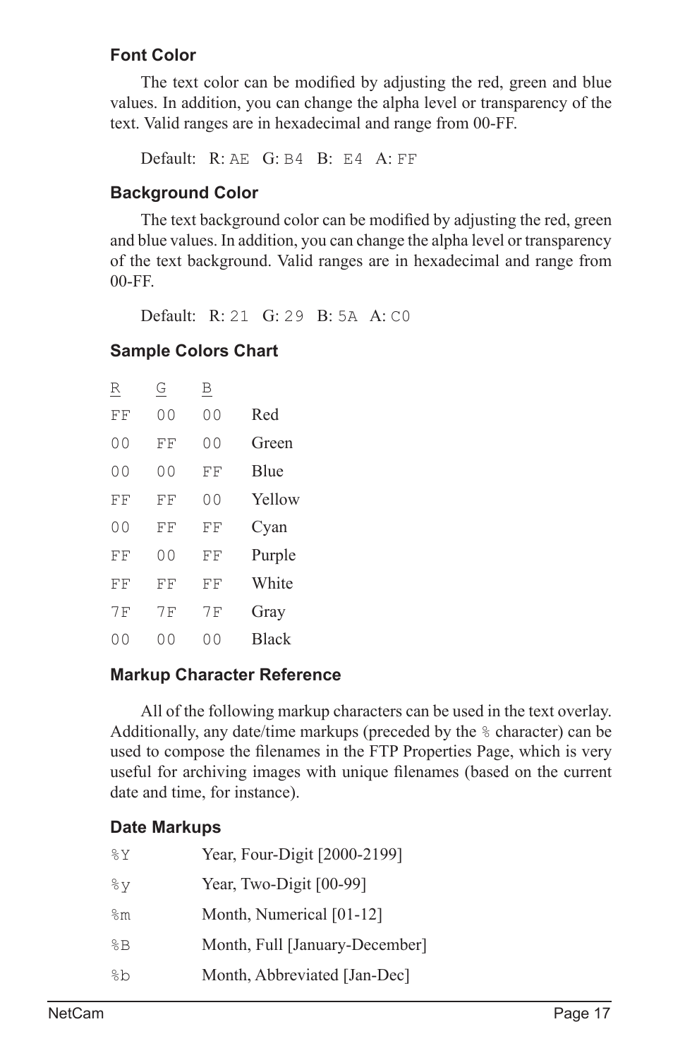 StarDot Technologies net camera User Manual | Page 17 / 42