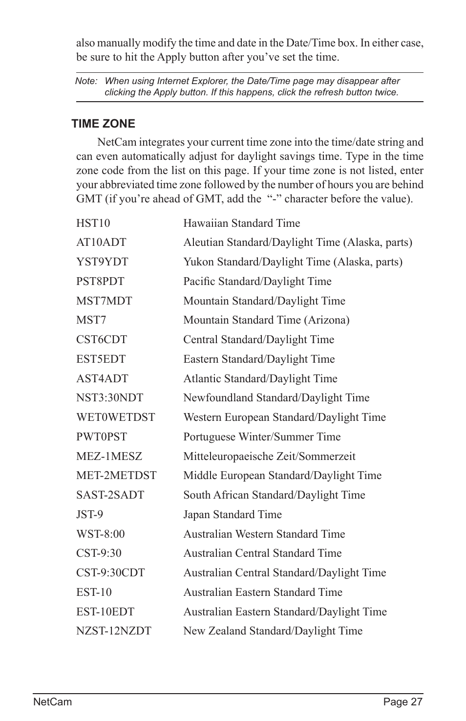 StarDot Technologies net camera User Manual | Page 27 / 42