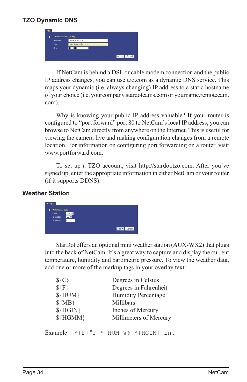 StarDot Technologies net camera User Manual | Page 34 / 42