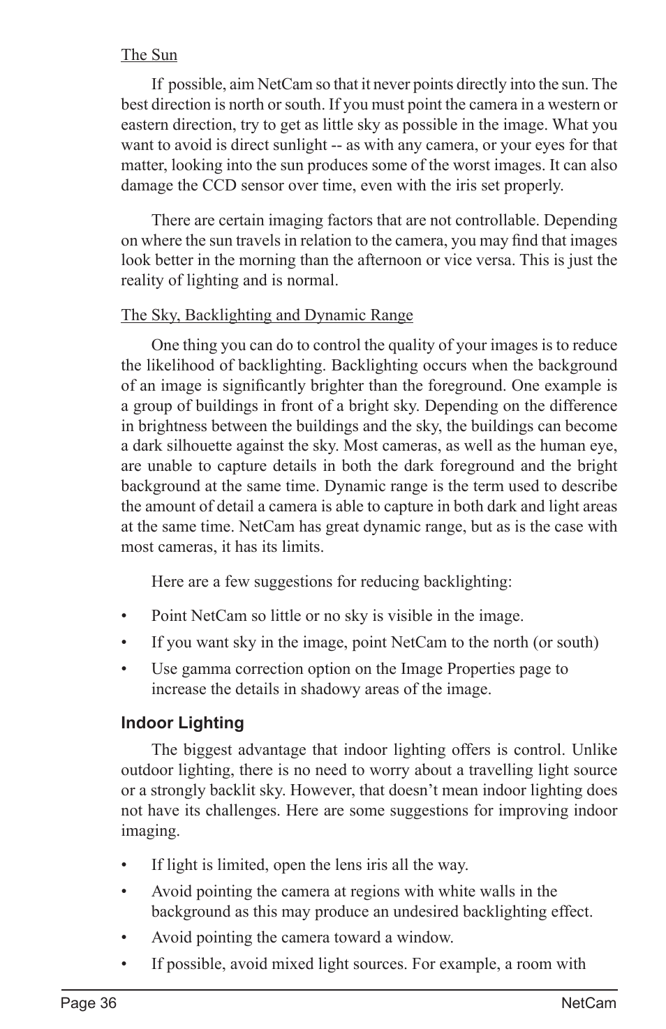 StarDot Technologies net camera User Manual | Page 36 / 42