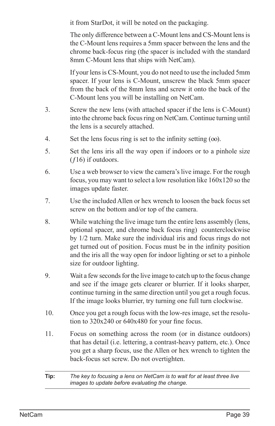 StarDot Technologies net camera User Manual | Page 39 / 42
