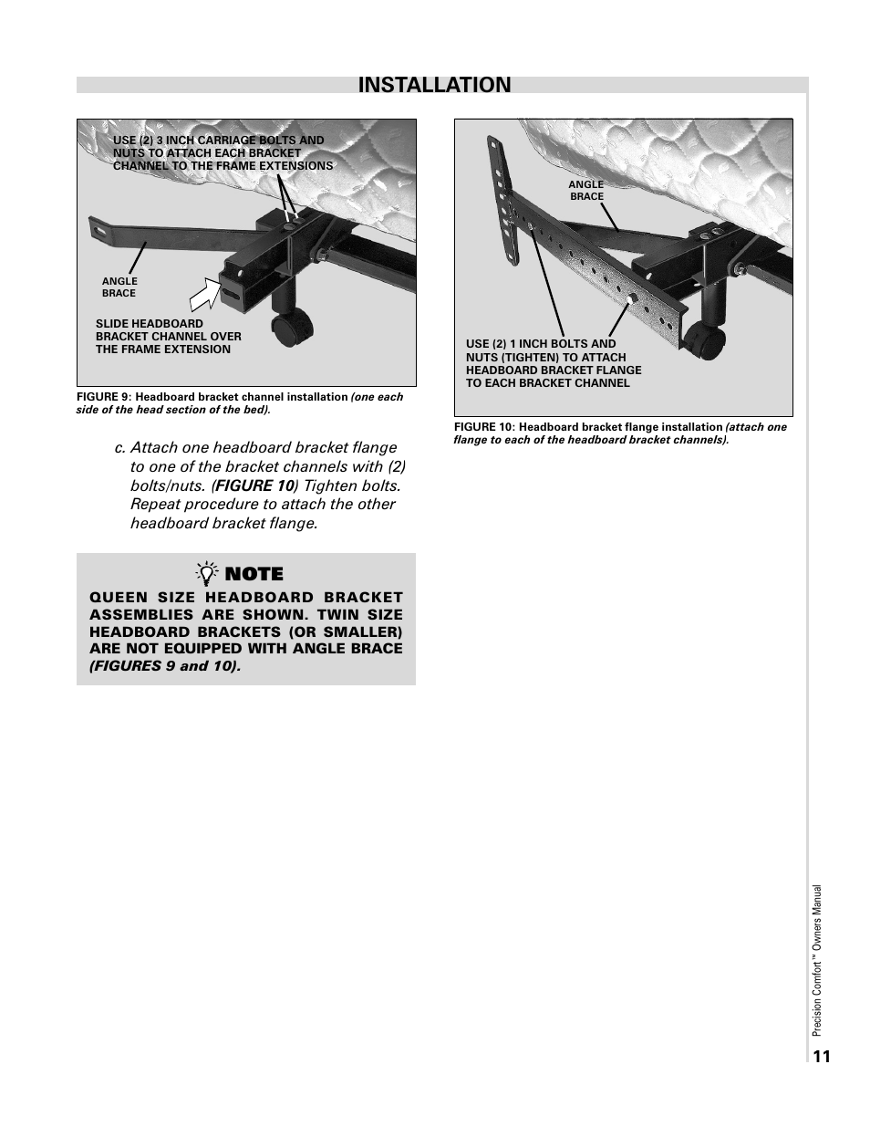 Installation | Select Comfort Precision Comfort Adjustable Foundation User Manual | Page 11 / 28