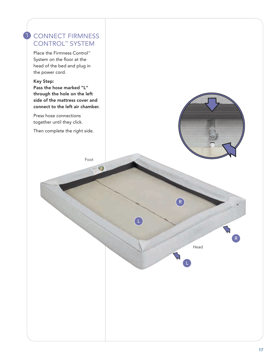 Connect firmness control, System | Select Comfort U 3000 User Manual | Page 19 / 42
