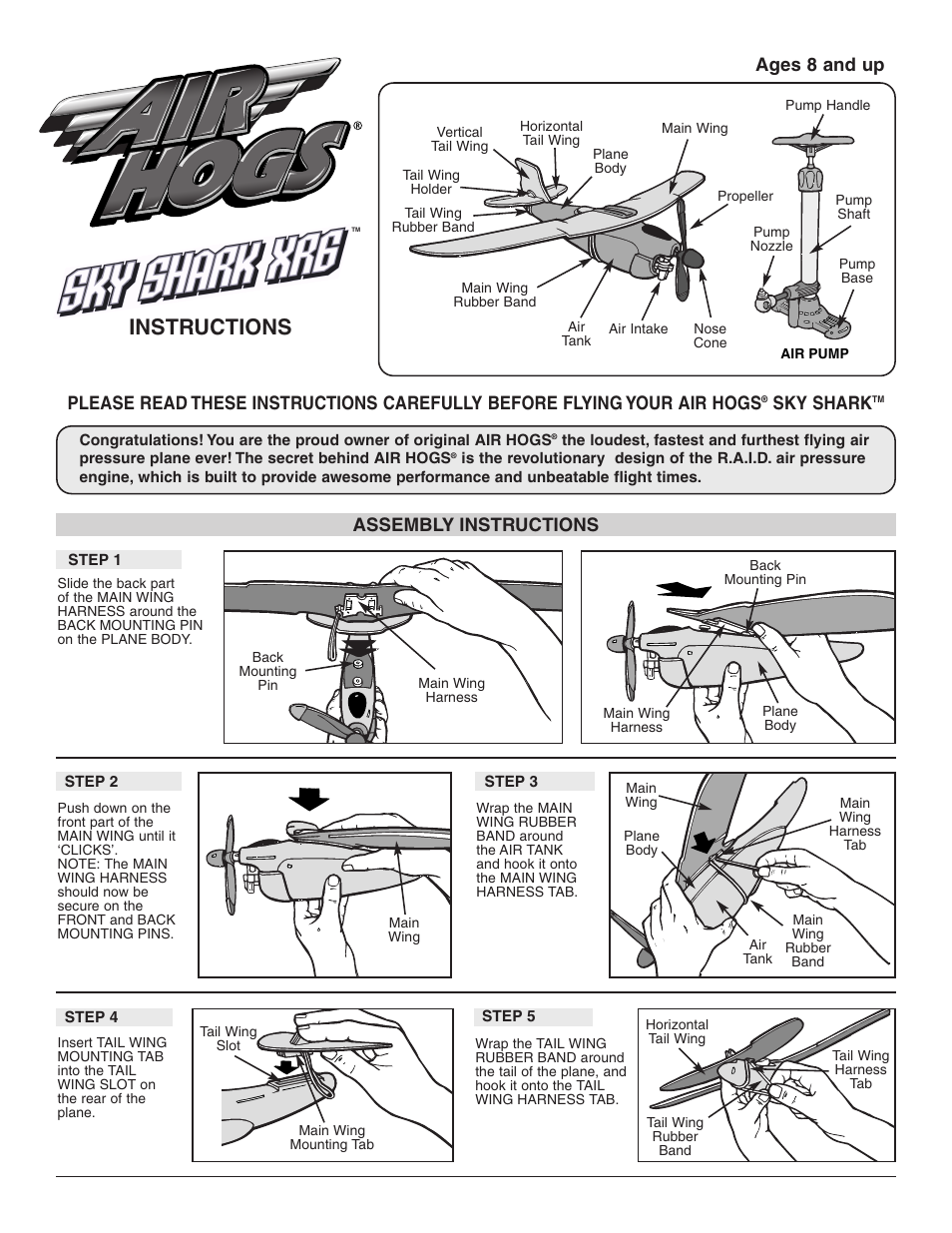 Spin Master Air Hogs 45130 User Manual | 3 pages