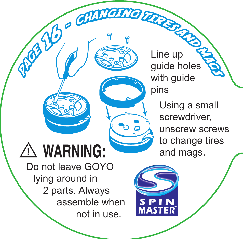 Spin Master Goyo Racer User Manual | Page 16 / 20