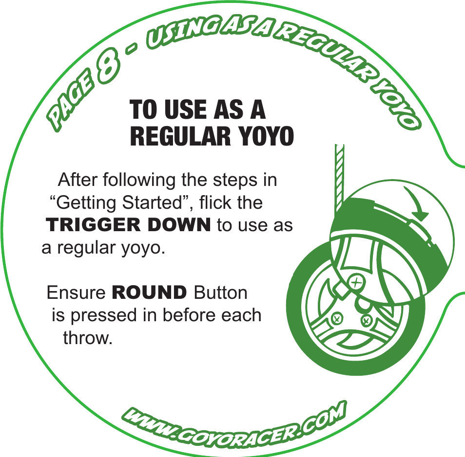 Spin Master Goyo Racer User Manual | Page 8 / 20
