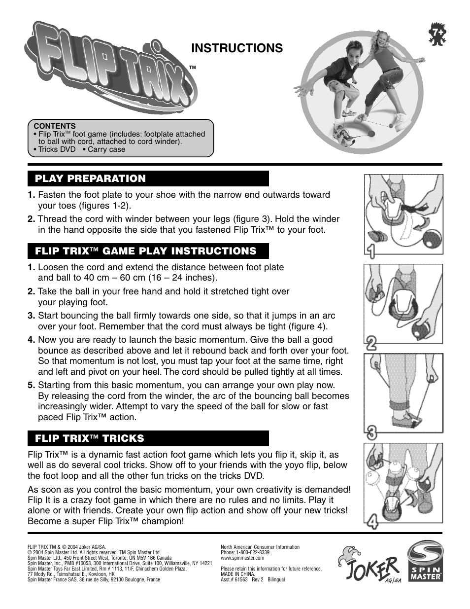 Spin Master Flip Trix User Manual | 1 page