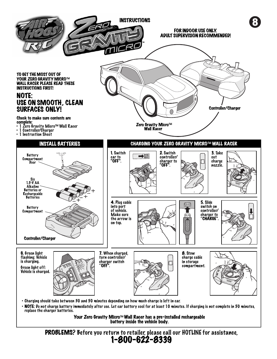 Spin Master Air Hogs Zero Gravity Micro User Manual | 4 pages