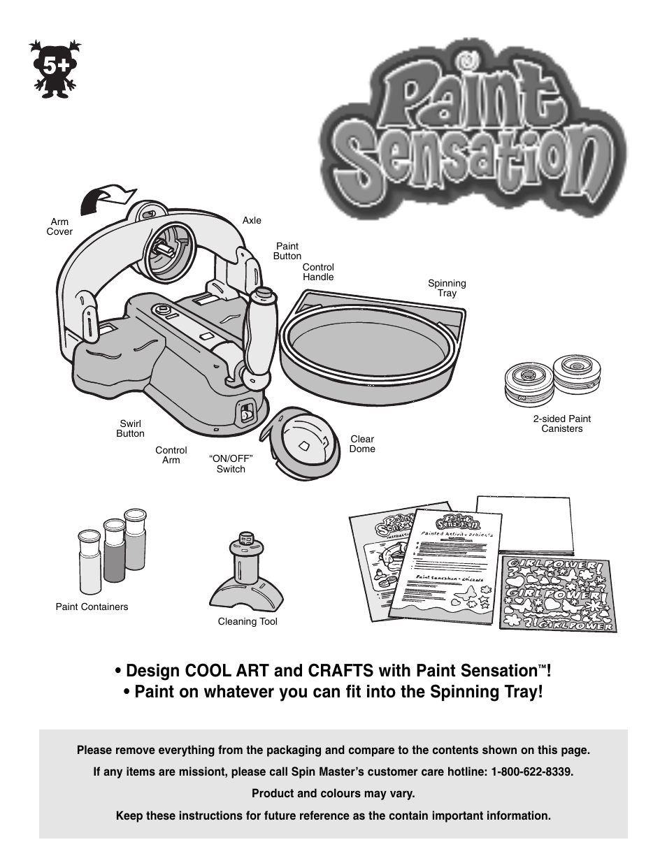 Spin Master Paint Sensation User Manual | 6 pages