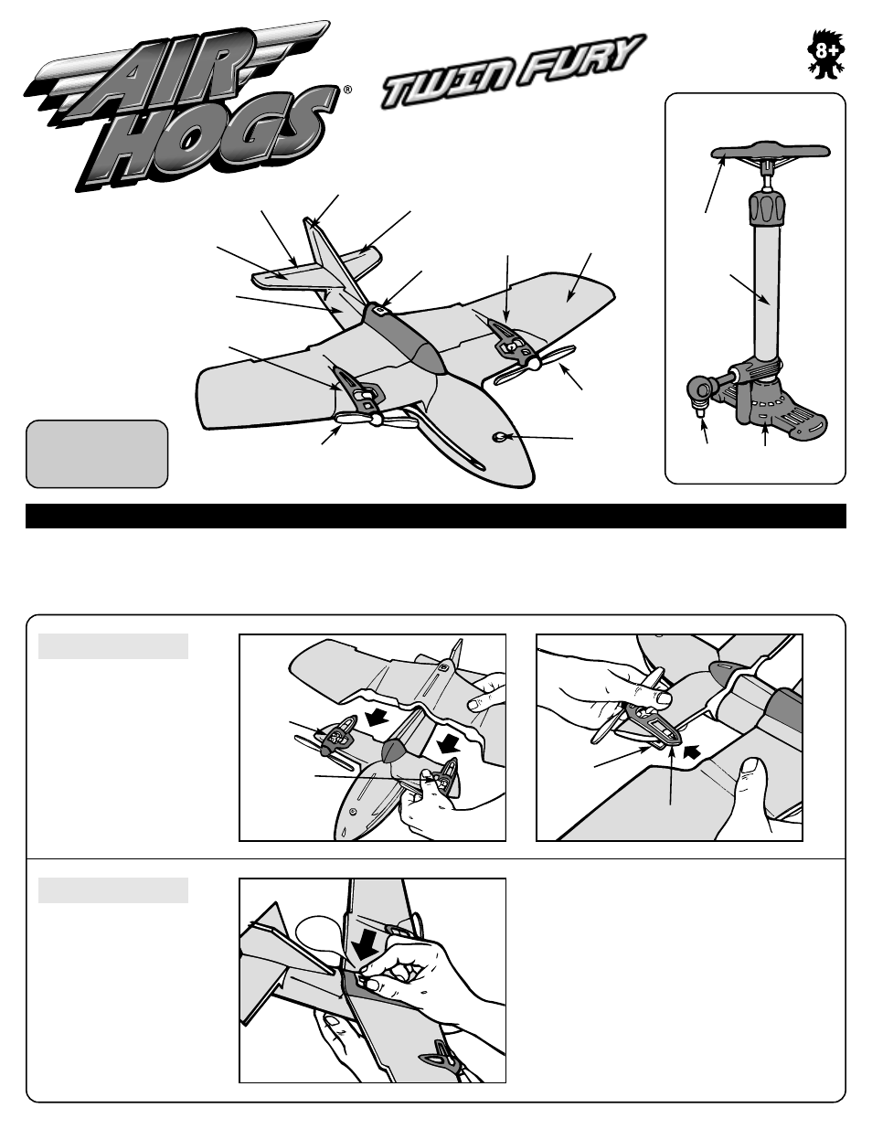Spin Master Air Hogs Twin Fury User Manual | 3 pages