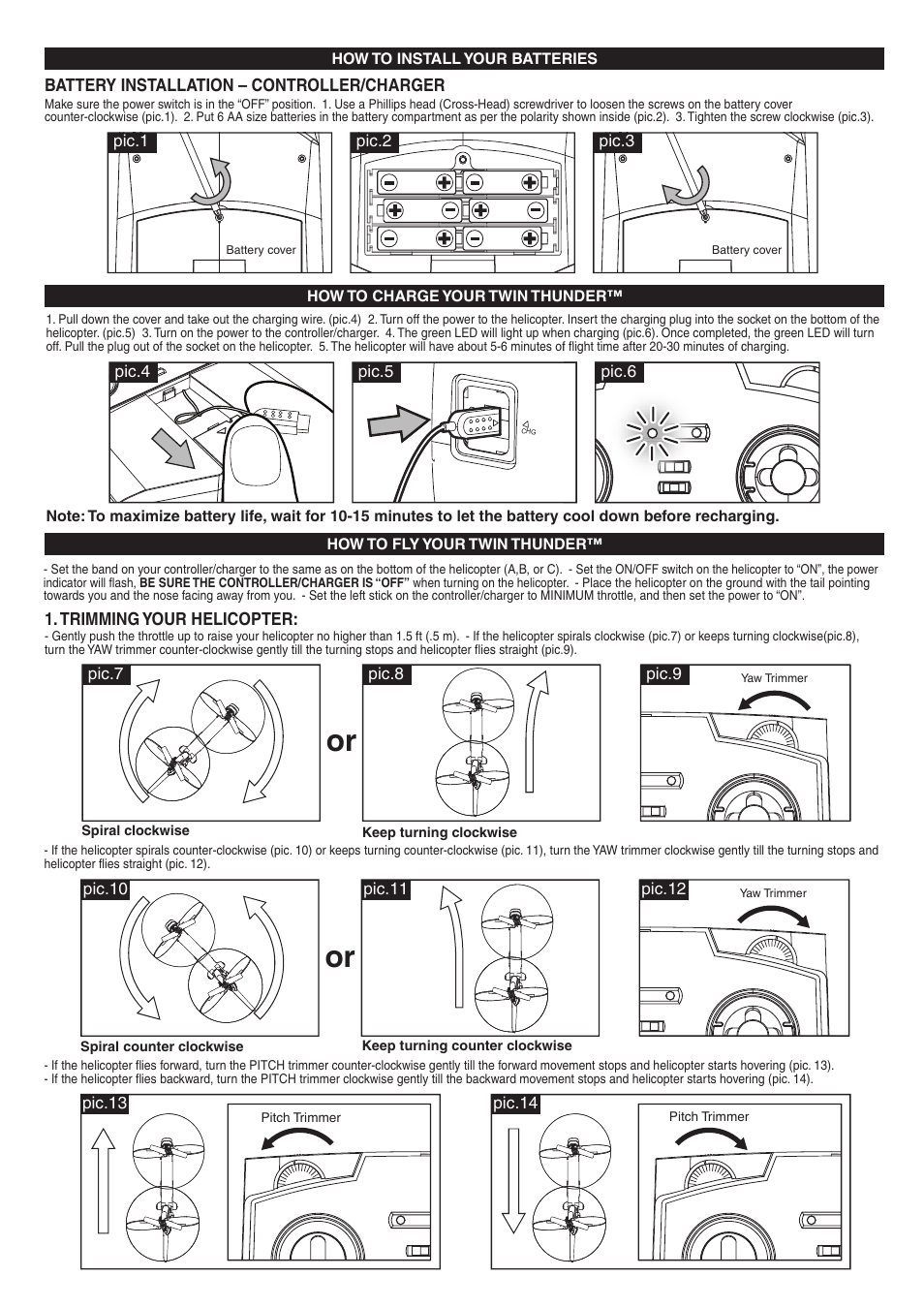 Spin Master Air Hogs RC Twin Thunder User Manual | Page 2 / 4