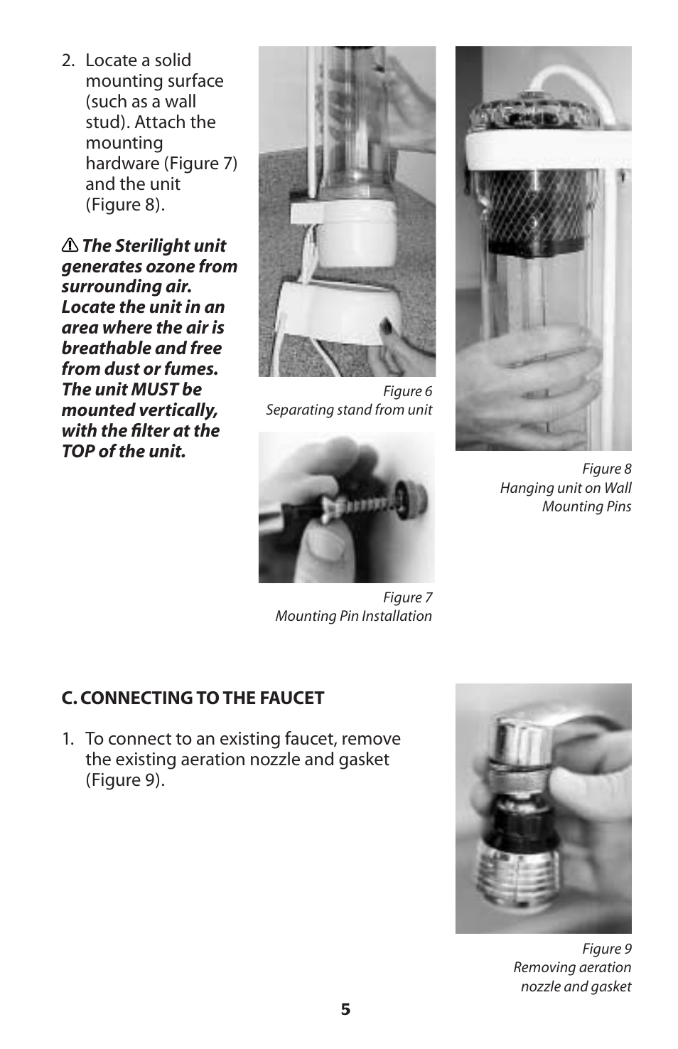 Sterilite Point-of-Use Drinking Water System User Manual | Page 5 / 12