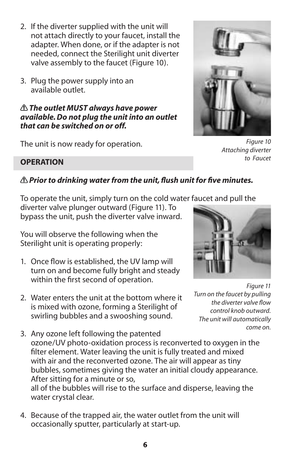 Sterilite Point-of-Use Drinking Water System User Manual | Page 6 / 12