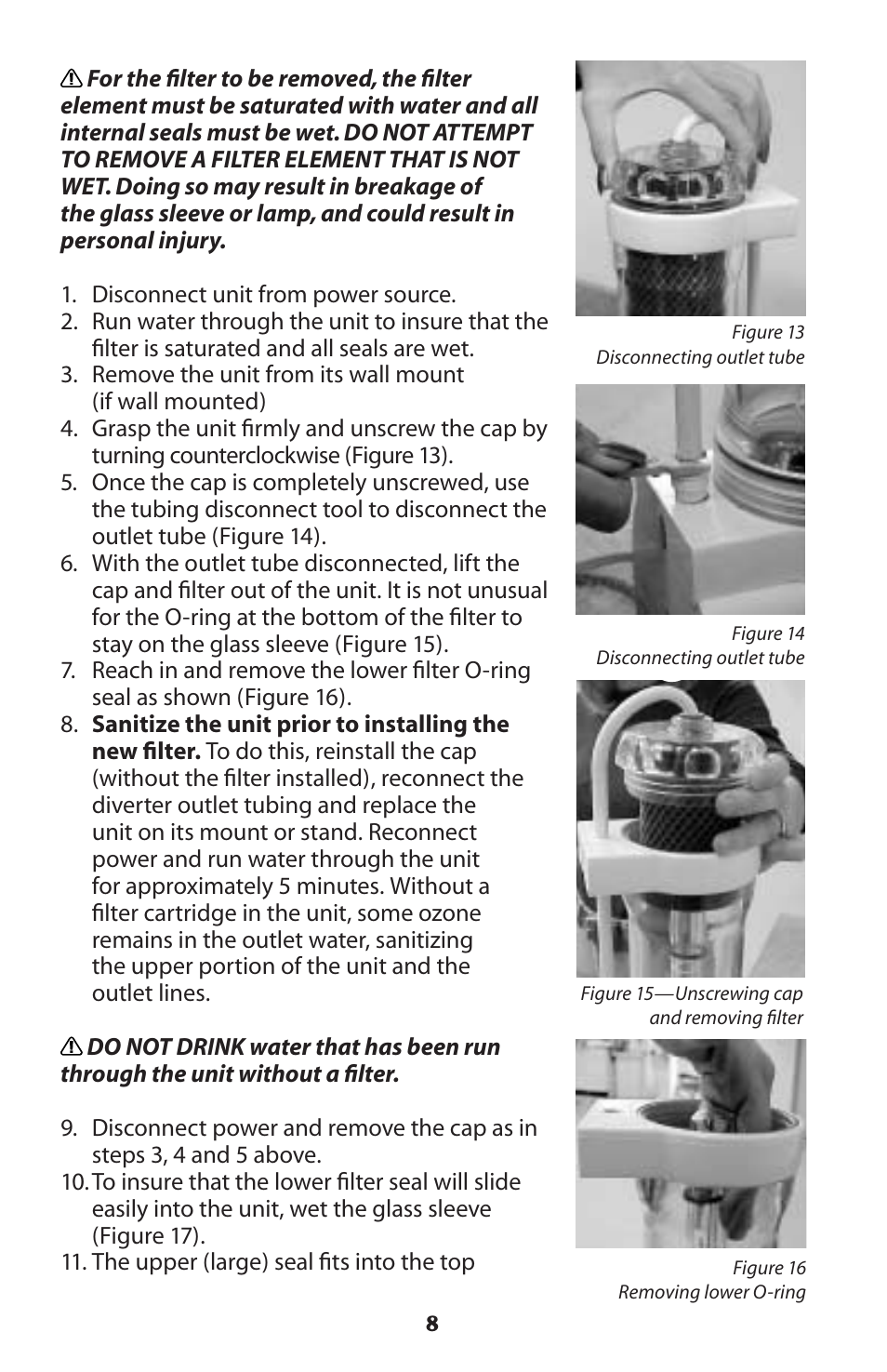 Sterilite Point-of-Use Drinking Water System User Manual | Page 8 / 12