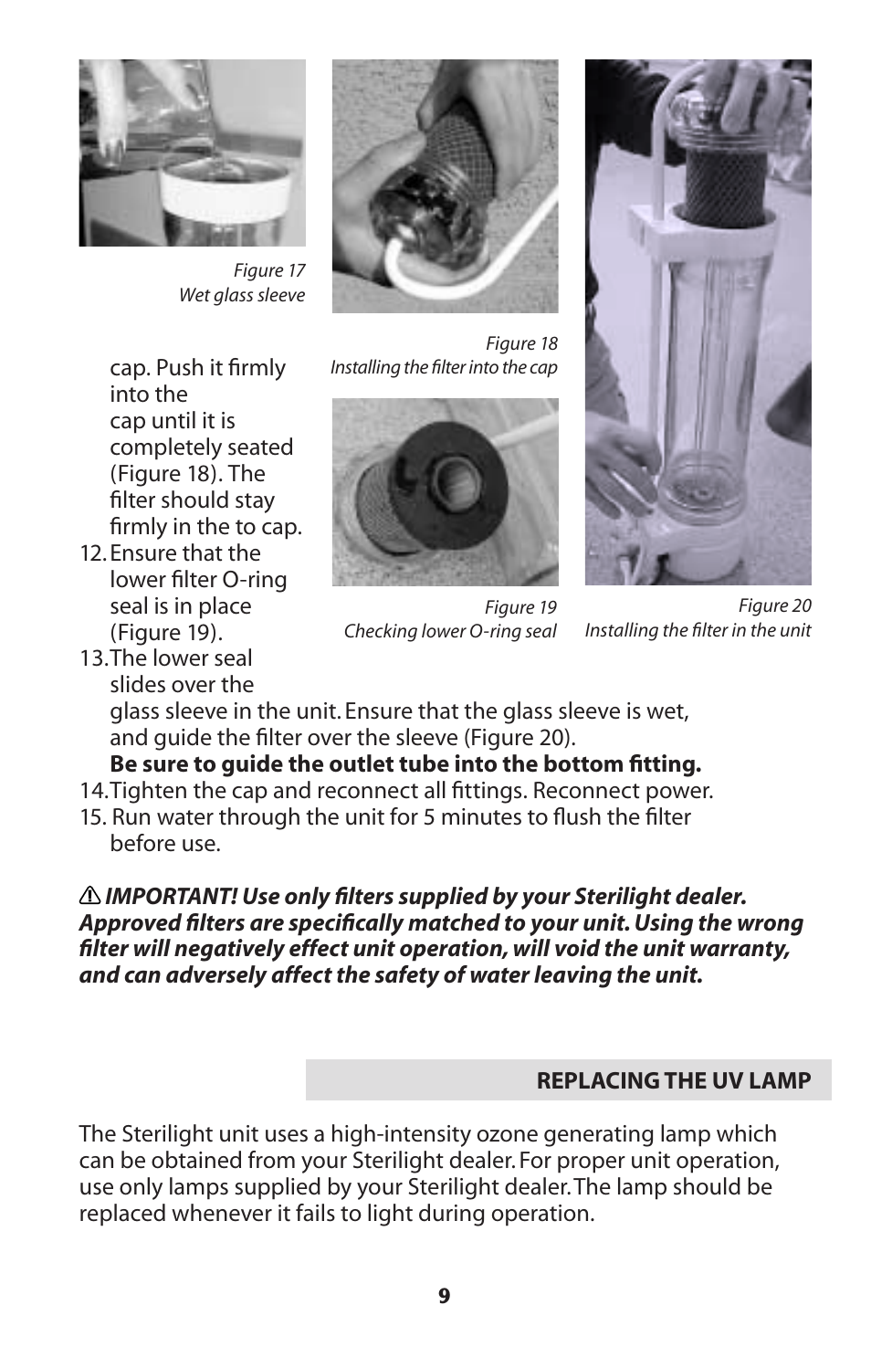 Sterilite Point-of-Use Drinking Water System User Manual | Page 9 / 12