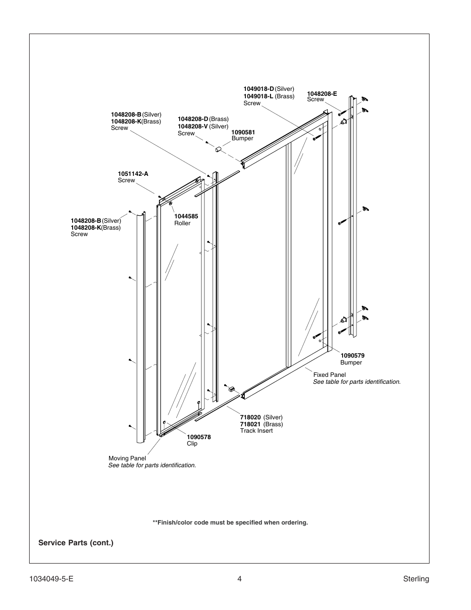 Sterilite Neo-Angle Shower Door SP1900A User Manual | Page 4 / 16