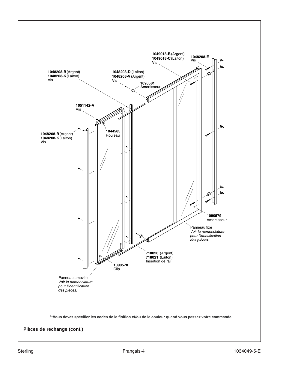 Sterilite Neo-Angle Shower Door SP1900A User Manual | Page 9 / 16