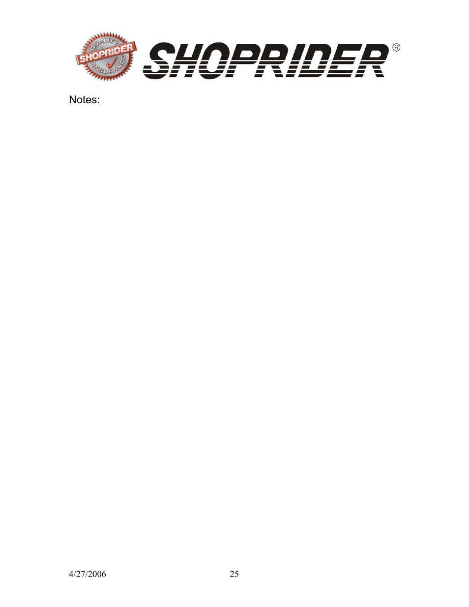 Shoprider JIFFY UL7WR User Manual | Page 25 / 28