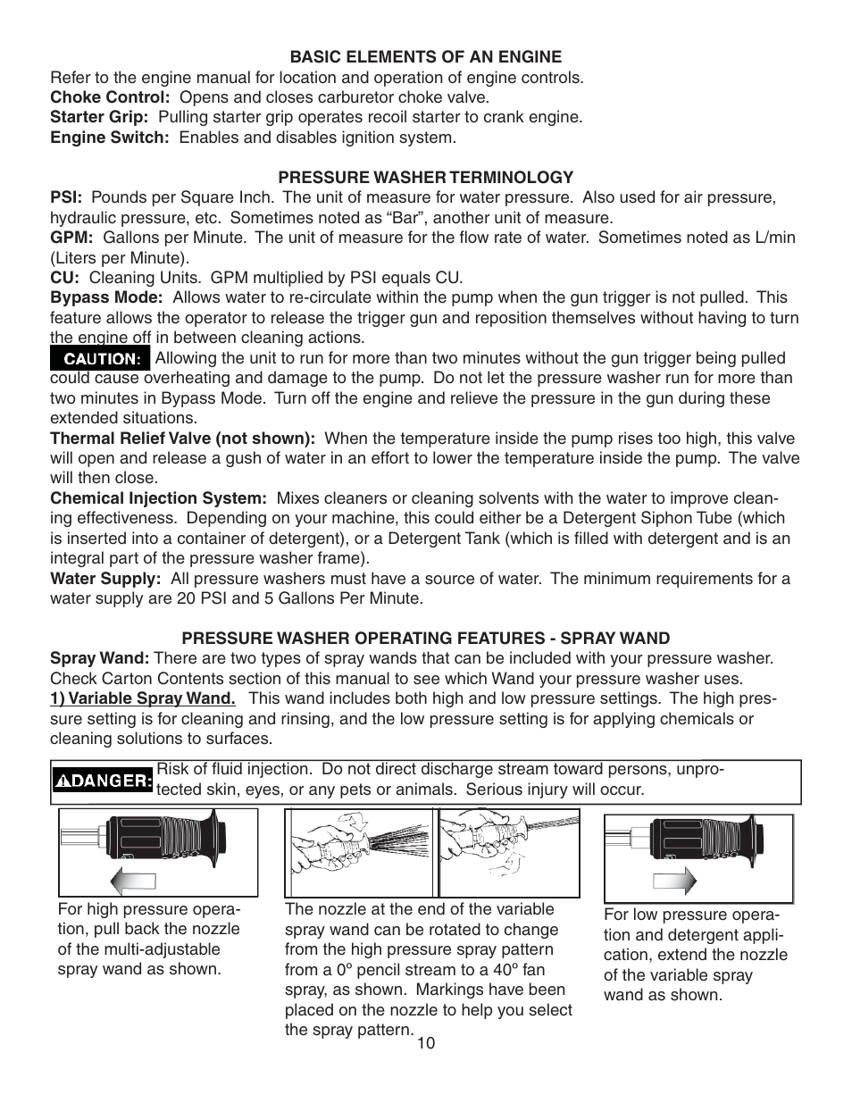 Simpson MEGASHOT V3100 User Manual | Page 10 / 62