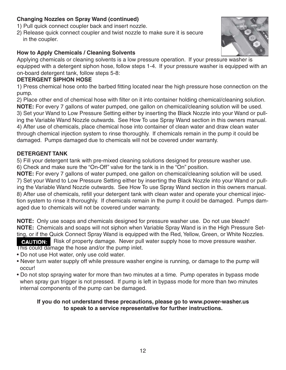 Simpson MEGASHOT V3100 User Manual | Page 12 / 62