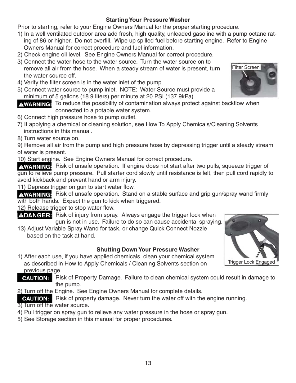 Simpson MEGASHOT V3100 User Manual | Page 13 / 62