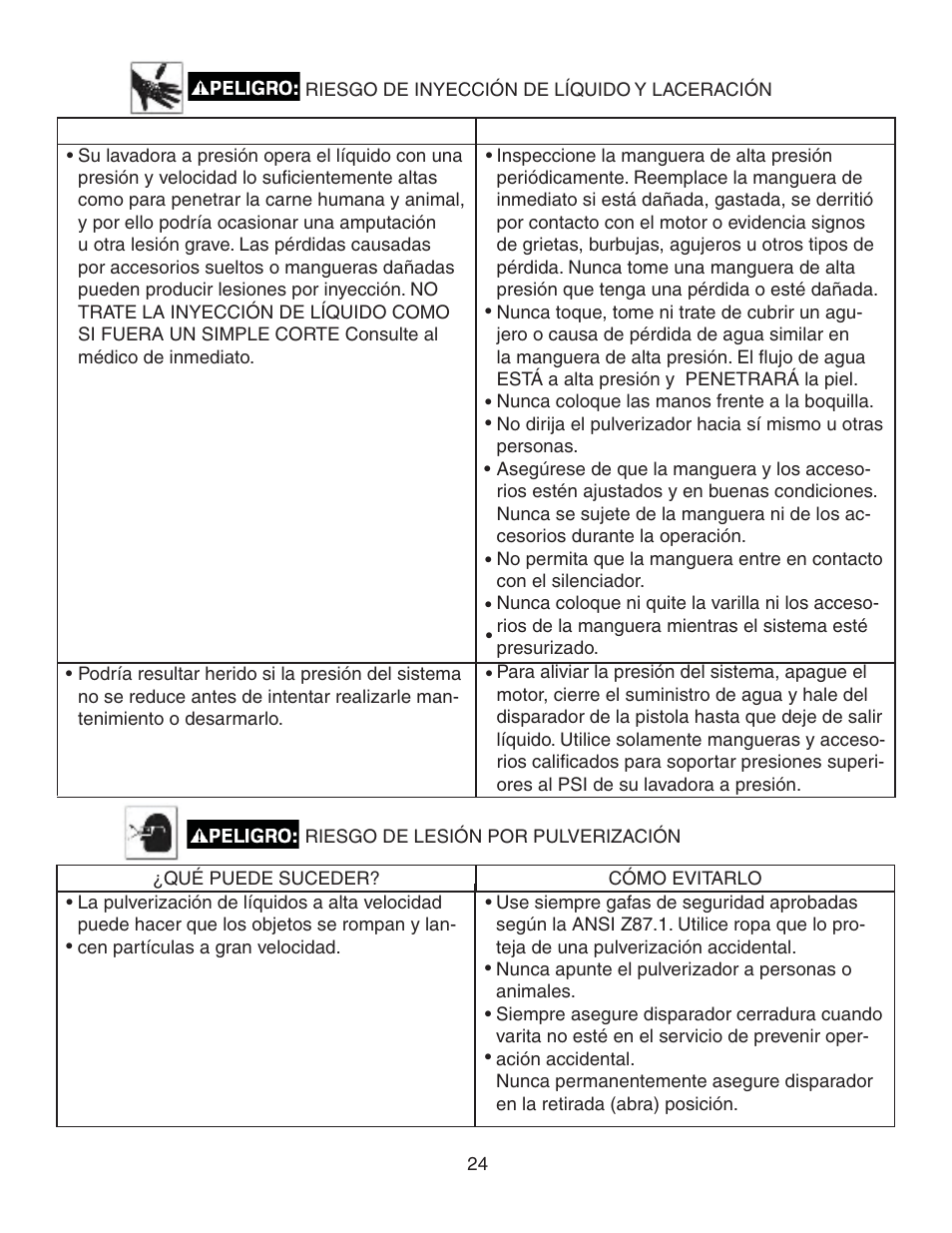 Simpson MEGASHOT V3100 User Manual | Page 24 / 62
