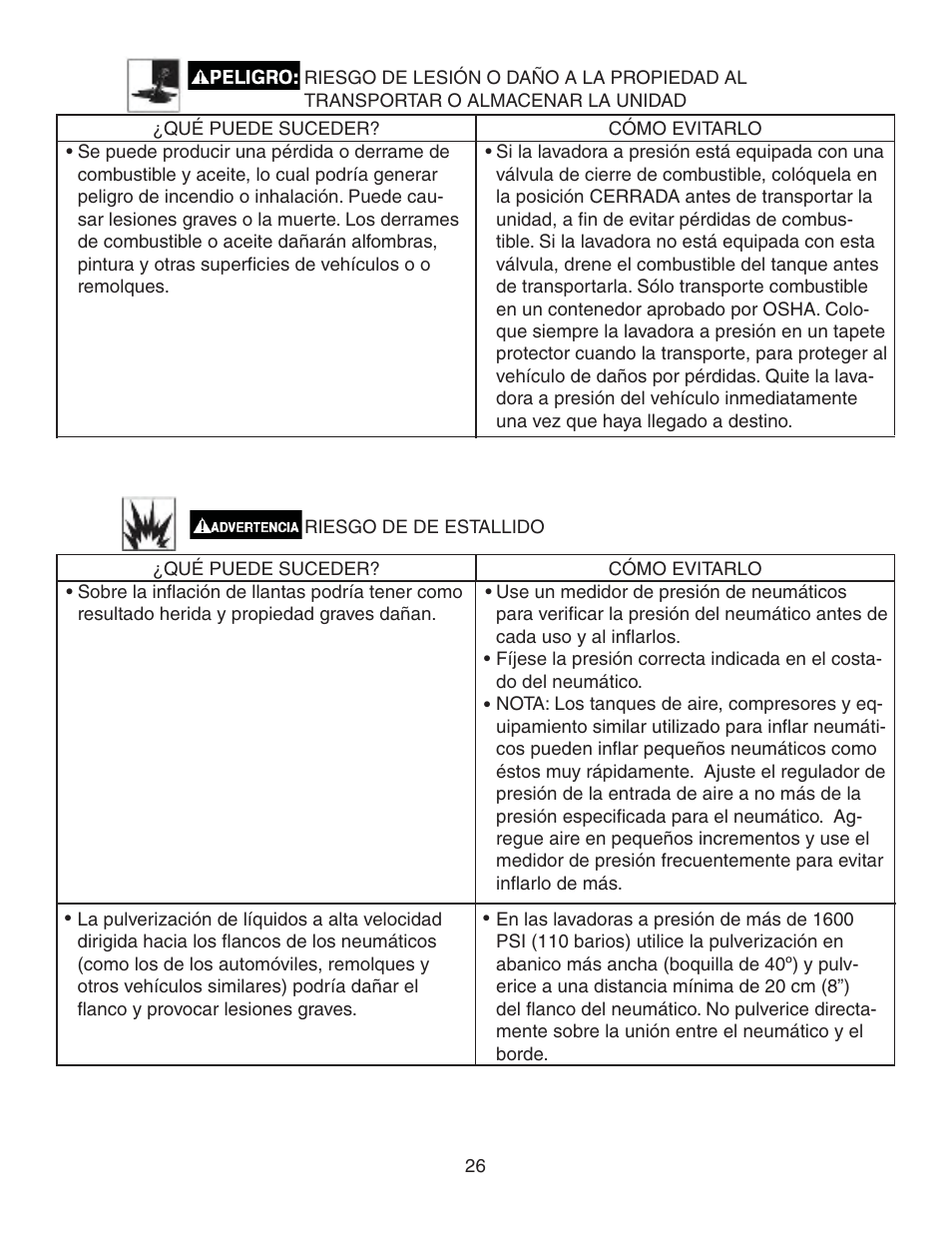 Simpson MEGASHOT V3100 User Manual | Page 26 / 62