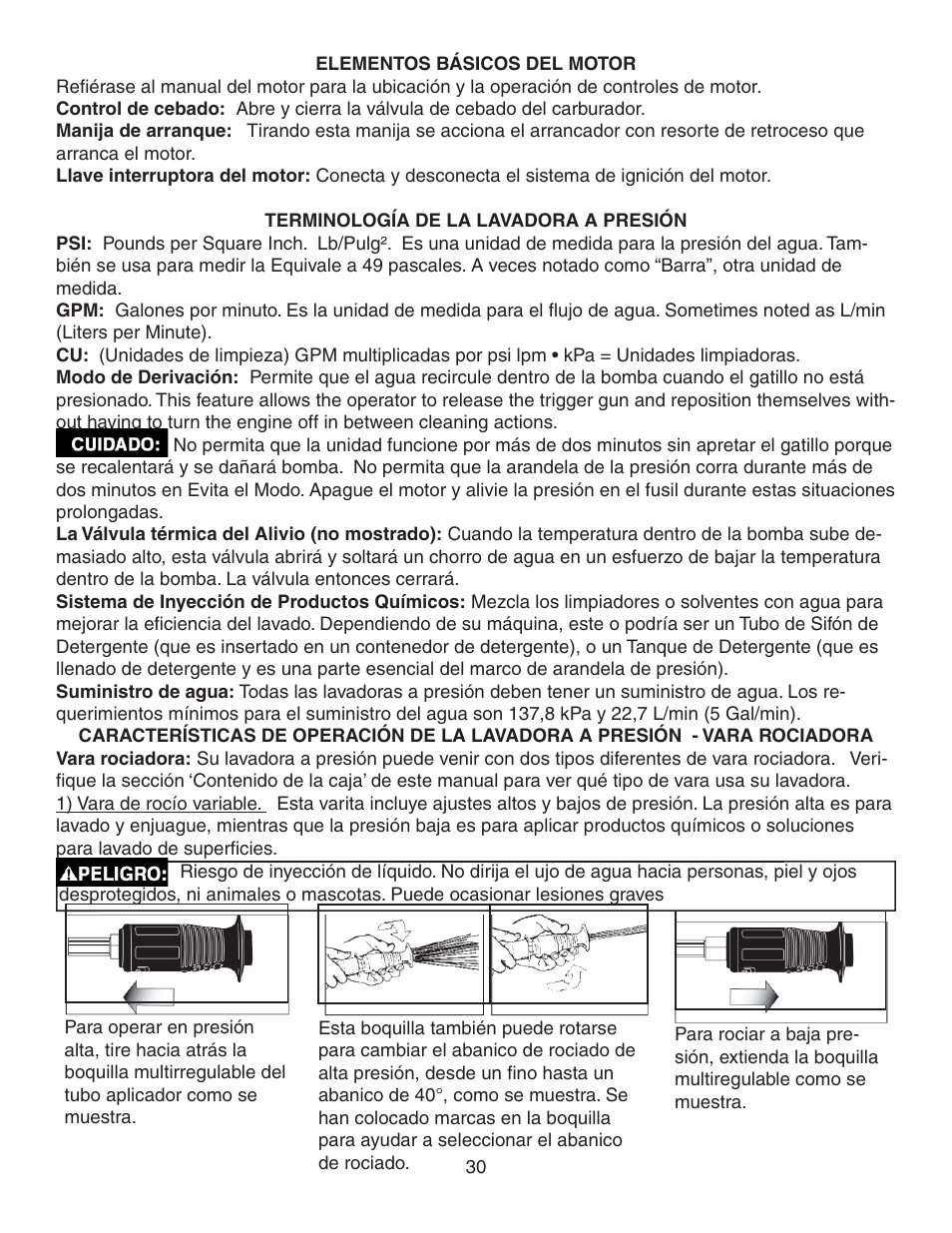 Simpson MEGASHOT V3100 User Manual | Page 30 / 62