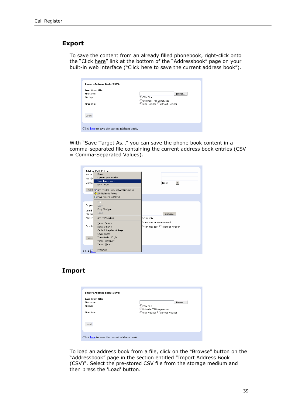 Snom VoIP Phone User Manual | Page 39 / 71