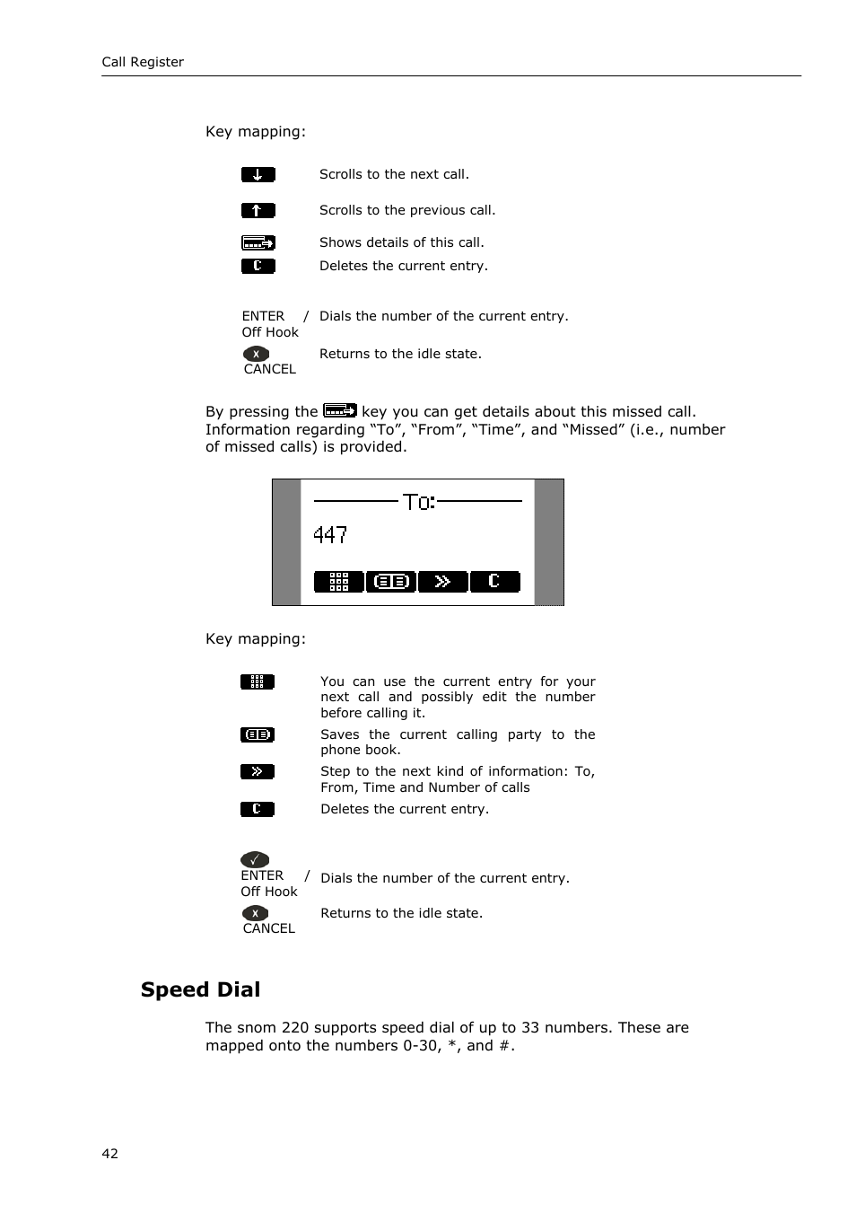 Speed dial | Snom VoIP Phone User Manual | Page 42 / 71