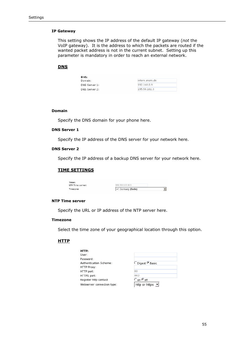 Snom VoIP Phone User Manual | Page 55 / 71