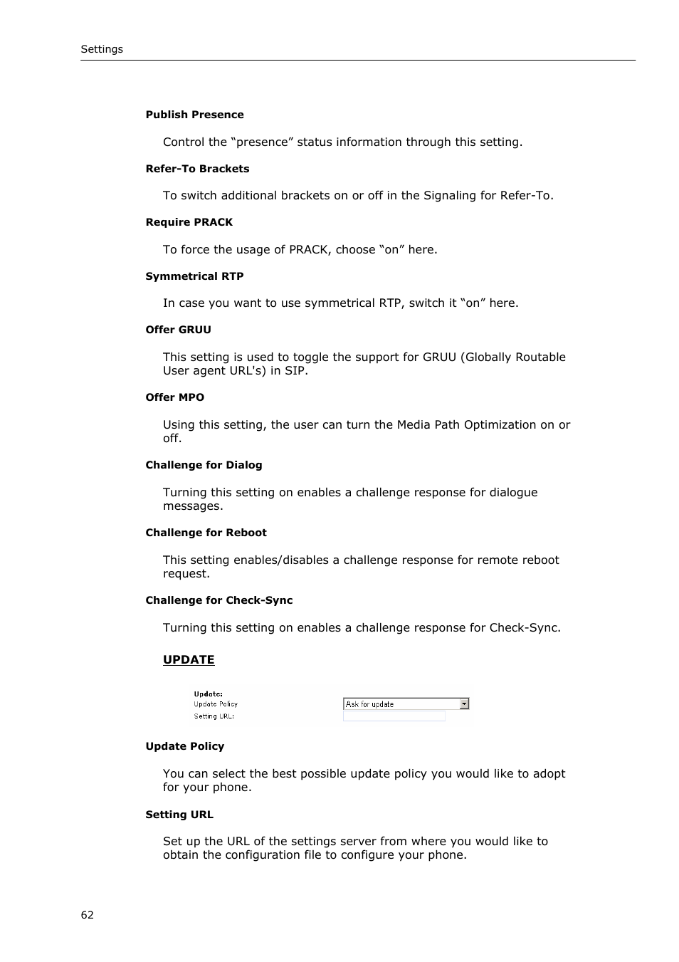 Snom VoIP Phone User Manual | Page 62 / 71