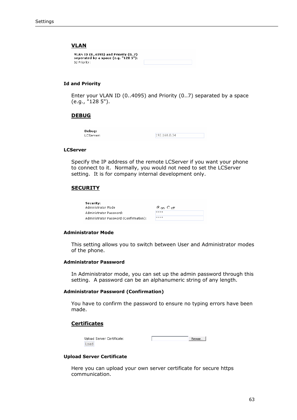 Snom VoIP Phone User Manual | Page 63 / 71