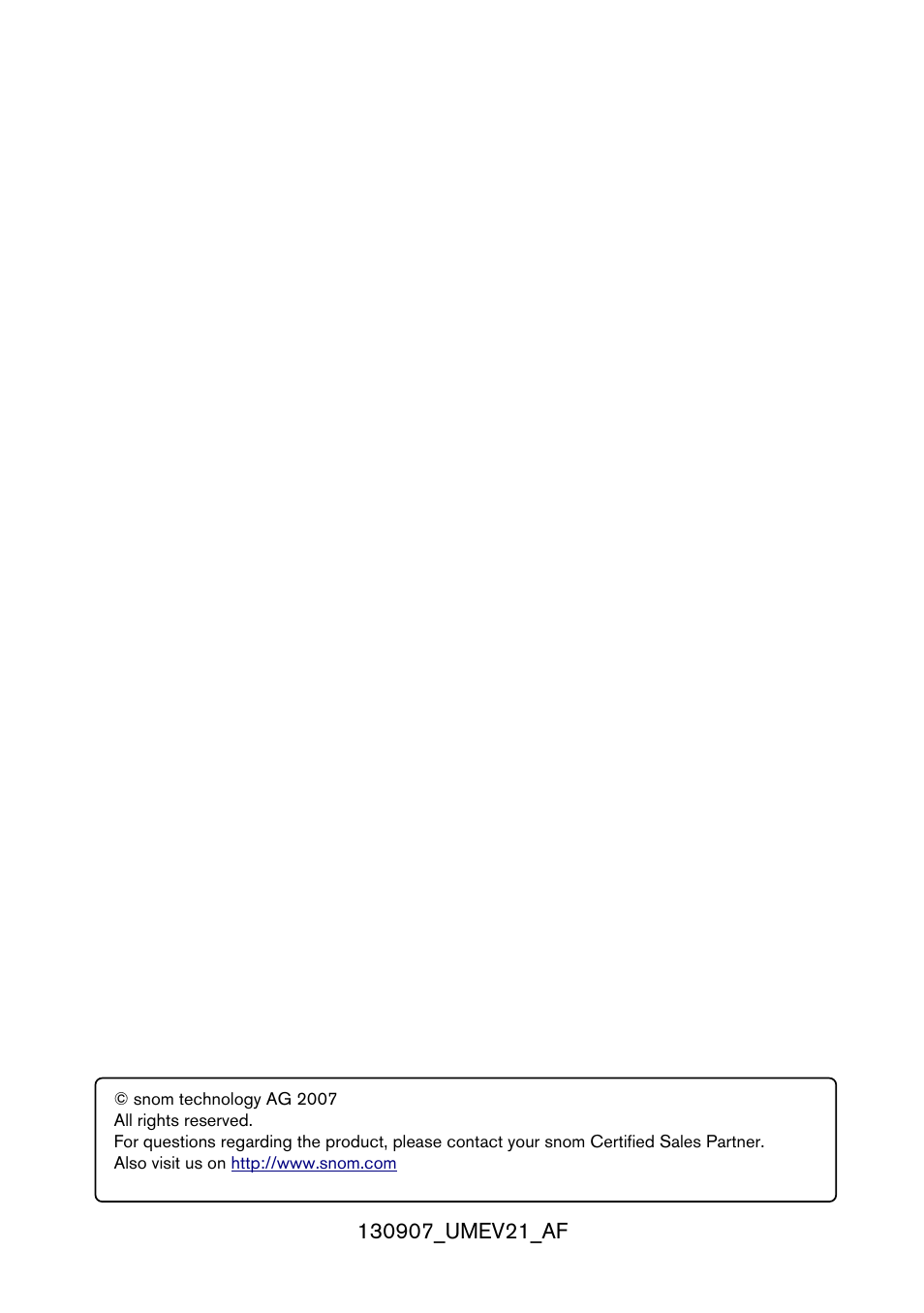 Snom 300 User Manual | Page 2 / 105